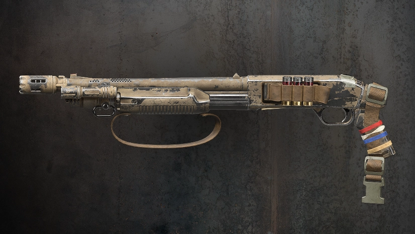 Still Standing Rezi 12 shotgun blueprint in worn tan finishes.